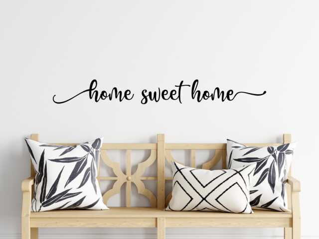 Home Sweet Home Wall Decal - Vinyl Entryway Decor - image 1
