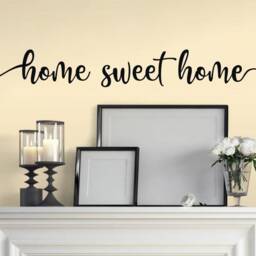 Home Sweet Home Wall Decal - Vinyl Entryway Decor - thumbnail 2