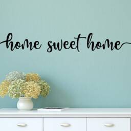 Home Sweet Home Wall Decal - Vinyl Entryway Decor - thumbnail 3