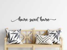Home Sweet Home Wall Decal - Vinyl Entryway Decor