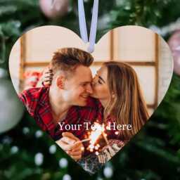 Personalized Photo Christmas Bauble Acrylic Ornament, Custom Xmas Gift - thumbnail 4