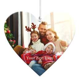 Personalized Photo Christmas Bauble Acrylic Ornament, Custom Xmas Gift - thumbnail 2