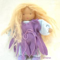 Waldorf Doll Art Print Children's Blessing Card - Small Print - thumbnail 3
