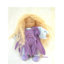 Waldorf Doll Art Print Children's Blessing Card - Small Print - thumbnail 1