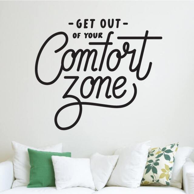 Get Out Your Comfort Zone Wall Decal Motivational Decor Quote Sticker Motivation Art Vinyl Good Home Decoration Gift Idea - image 1