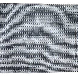 Diamond Hand Block Printed Kantha Quilt Handmade Cotton Bedspread - thumbnail 2