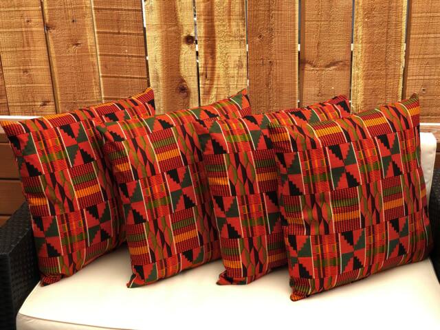 Ethnic Kente Pillows - See Description