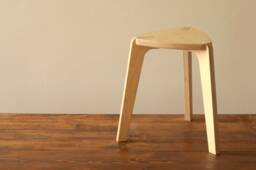 Wood Stool, Plywood Furniture, Bathroom Nightstend, Toilet Stool - thumbnail 1