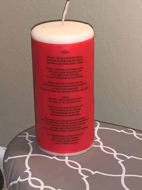 Personalized Pillar Candles - Unscented - image 1