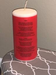 Personalized Pillar Candles - Unscented