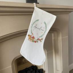 Personalised Christmas Stocking - Name Family Stockings Decorations Santa - thumbnail 3