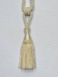 Ivory Organza Modern Tiebacks-Curtain Tie Backs.modern Tassel Hold Backs