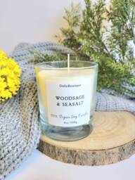 Woodsage & Seasalt Candle Vegan Soy Wax Cruelty Free Birthday Gift Christmas 8Oz Scented