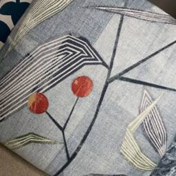 Entity Fabric By Harlequin Brick/Denim Modern Scatter Cushion Cover - Pillow Double Sided Viscose Linen - thumbnail 2