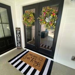 Pool Days & Sun Rays - Outdoor Summer Gift Decor Swimming Sign Housewarming Custom Door Mat - thumbnail 3