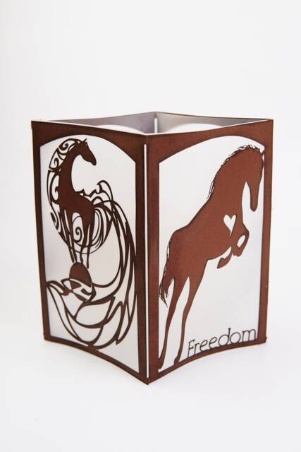Horse Party Decorations, Paper Lanterns, Equestrian & Dressage, Luminaries, Candle Holder, Diy Gift - image 1