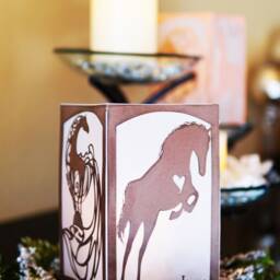 Horse Party Decorations, Paper Lanterns, Equestrian & Dressage, Luminaries, Candle Holder, Diy Gift - thumbnail 2