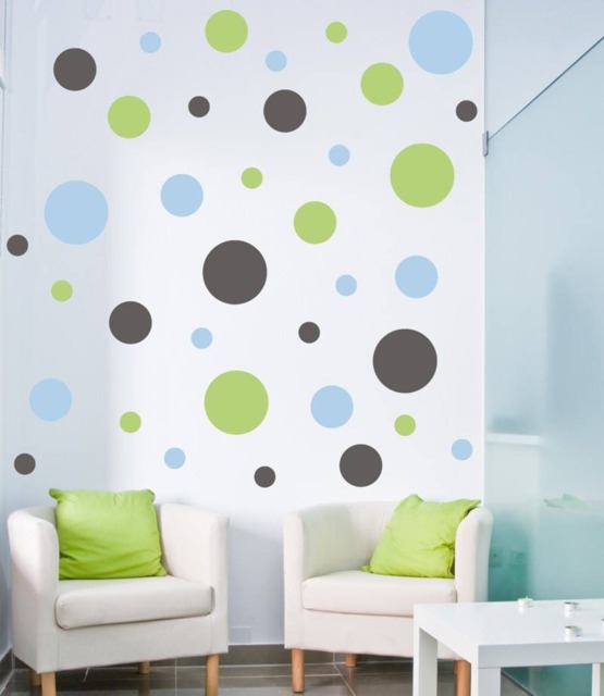 Polka Dots Vinyl Wall Decals For Kids & Nursery Custom Colors Boys & Girls Bedroom Circles Dots Stickers Child066 - image 1