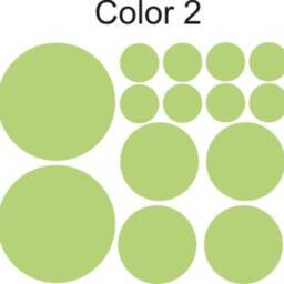 Polka Dots Vinyl Wall Decals For Kids & Nursery Custom Colors Boys & Girls Bedroom Circles Dots Stickers Child066 - thumbnail 3