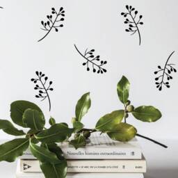 Flowers Decals, Nursery Wall Decal, Nature Baby Room Living Girls Decal - thumbnail 2