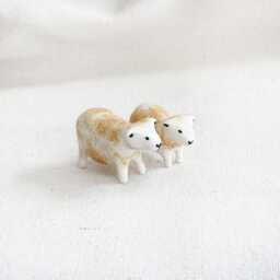 Handmade Ceramic Sheep & Lamb Set Rustic Farmhouse Decor - thumbnail 3