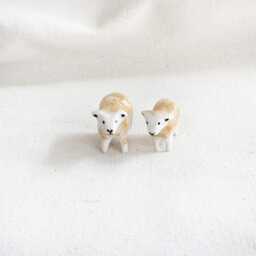Handmade Ceramic Sheep & Lamb Set Rustic Farmhouse Decor - thumbnail 2