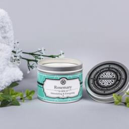 Rosemary Essential Oil Aromatherapy Candle - Candle Handmade Oils Yoga Massage Spa Day - thumbnail 2