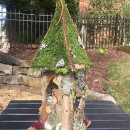 Large Handmade Bird House, Personalized Gift, Custom Made Gift - Bluebirds Inn/Hummingbirds Welcomed - thumbnail 3
