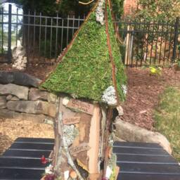 Large Handmade Bird House, Personalized Gift, Custom Made Gift - Bluebirds Inn/Hummingbirds Welcomed - thumbnail 2