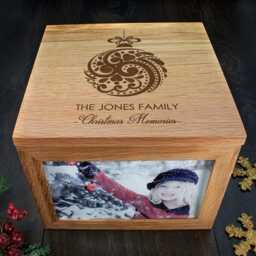 Personalised Christmas Memory Box Bauble Design - thumbnail 3