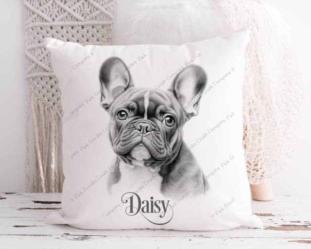 French Bulldog Cushion, Gift, Gift For Him, Lover, Her, Frenchie Dog Owner - image 1
