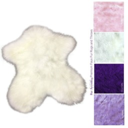 Plush Faux Fur Rug - Handmade Bear Skin Pelt, Usa - thumbnail 2
