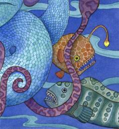 Mermaid Art Print Ocean Sealife Illustration - thumbnail 4