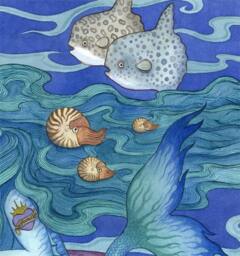 Mermaid Art Print Ocean Sealife Illustration - thumbnail 3