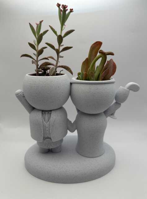 "Wedding Gift Succulent Planter Airplant Holder ""Wee Jimmy Aff Tae The Chapel" - image 1