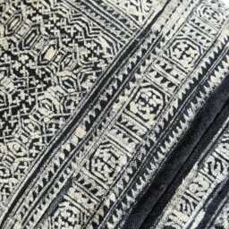 Indigo Dot Block Print Mudcloth Hmong Pillow Case - thumbnail 3