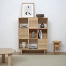 Solid Wood Bookcase, Handmade - Morell - thumbnail 1