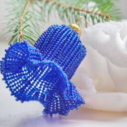 Beaded Bell For Christmas Tree, Exclusive Gift Christmas, New Year's Decorations Toy, Xmas Small Gifts Kids, Winter Holiday Decor - thumbnail 2