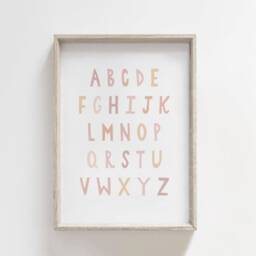 Gender Neutral Alphabet Rainbow Prints - Set Of 3, Baby Girl Print, Nursery Wall Art, Kids Bedroom, Playroom Decor, Abc Print - thumbnail 3