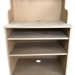Small Unpainted Reception Desk - French Style Shabby Chic - thumbnail 2
