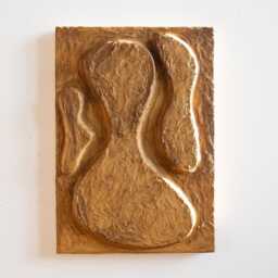 Wabi Sabi Wall Art. Modern Abstract Relief For Contemporary Interior. Textured 3D Wall Sculpture Made Of Plaster. Organic Japandi Home Decor - thumbnail 3