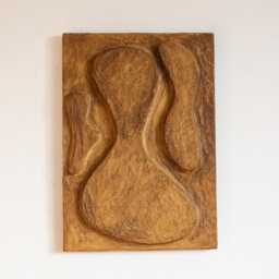 Wabi Sabi Wall Art. Modern Abstract Relief For Contemporary Interior. Textured 3D Wall Sculpture Made Of Plaster. Organic Japandi Home Decor - thumbnail 1