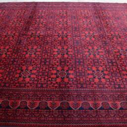 Custom Size Afghan Bokhara Rugs, Turkmen Handmade Wool Rug, Khalmuhammadi Khamyab Bukhara, Tribal Living Room, Office, Dining Table Rug - thumbnail 2
