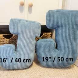 Corduroy Letter Pillow- Bestseller - Personalized Decorative Cushion Colors & Shapes To Choose From - 40/50cm - thumbnail 4
