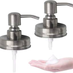 Custom Order For Mason Jar Soap Dispenser-Rustproof 304 Stainless Steel Pump & Lid Diy No Jars - thumbnail 4