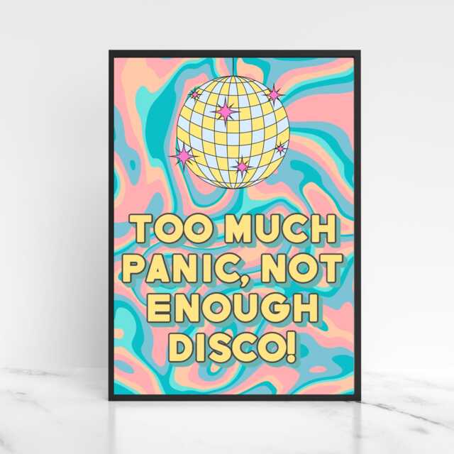 Panic At The Disco Inspired Poster, A4 Print, Fun Wall Art, Quirky Decor, Poster For Dorm, Song Lyrics - image 1