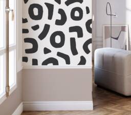 Abstract Shape Wall Decals - Removable Stickers, Boho Decor, Modern Art, Home Office Decor - thumbnail 1