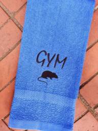Gym Rodent Sweat Towel Weight Lifter Sports Towel - 16x26