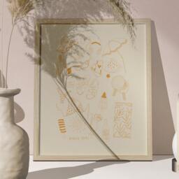 Beach Day Illustration - Summer Wall Art Living Room Poster Surf Girl Gift Ideas & Sea Lover Bohemian Drawing - thumbnail 3