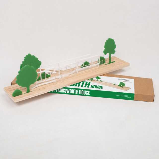 Farnsworth House Diorama Mies Van Der Rohe Architecture Replica - image 1